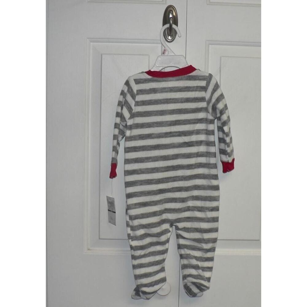 Koala Baby Long Sleeve Striped Fleece Reindeer & Bear Footed Jumper 6-9M‎ $18 - Picture 3 of 4